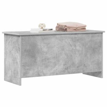 Aufbewahrungstruhe Betongrau 100 x 40 x 50 cm Holzwerkstoff