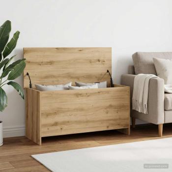 ARDEBO.de - Aufbewahrungstruhe Artisan-Eiche 100 x 40 x 50 cm Holzwerkstoff