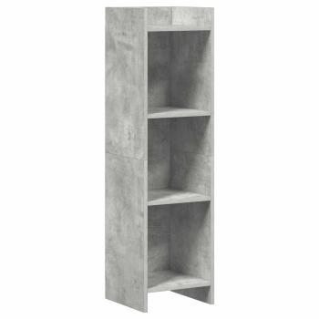 Bücherregal Beton Grau 30 x 30 x 111 cm Holzwerkstoff