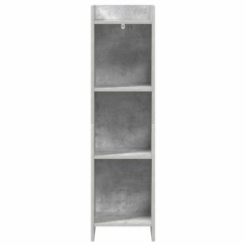 Bücherregal Beton Grau 30 x 30 x 111 cm Holzwerkstoff
