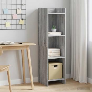 ARDEBO.de - Bücherregal Grau Sonoma 30 x 30 x 111 cm Holzwerkstoff