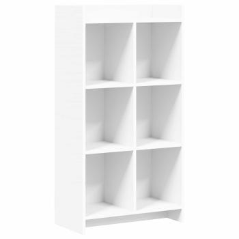 Bücherregal Weiß 59 x 30 x 111 cm Holzwerkstoff
