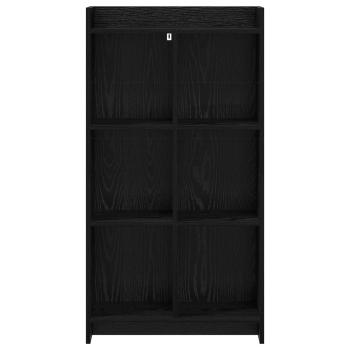 B?cherregal Schwarze Eiche 59 x 30 x 111 cm Holzwerkstoff