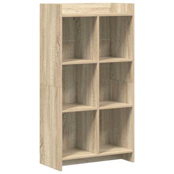 ARDEBO.de - Bücherregal Sonoma-Eiche 59 x 30 x 111 cm Holzwerkstoff