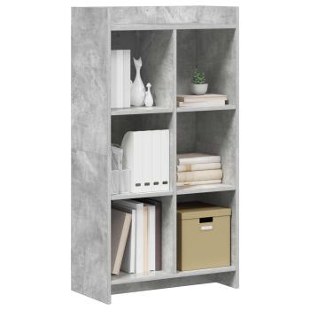 Bücherregal Beton Grau 59 x 30 x 111 cm Holzwerkstoff