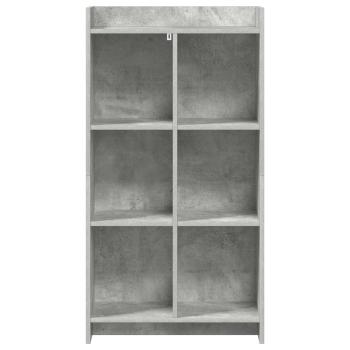 Bücherregal Beton Grau 59 x 30 x 111 cm Holzwerkstoff
