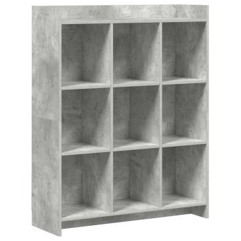 Bücherregal Beton Grau 87,5 x 30 x 111 cm Holzwerkstoff