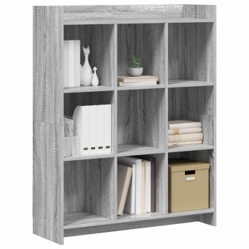 Bücherregal Grau Sonoma 87,5 x 30 x 111 cm Holzwerkstoff