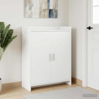 ARDEBO.de - Schuhschrank mit Speicher Weiß 73,5 x 36 x 92 cm Holzwerkstoff