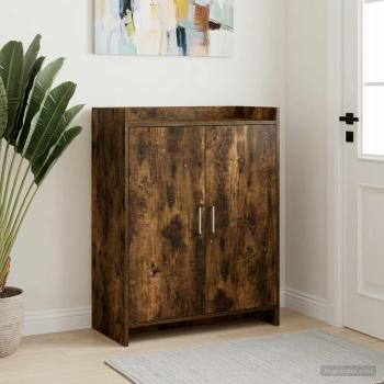 ARDEBO.de - Schuhschrank Geräucherte Eiche 73,5 x 36 x 92 cm Holzwerkstoff