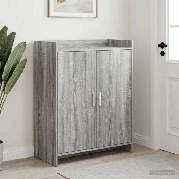 ARDEBO.de - Schuhschrank Grau Sonoma 73,5 x 36 x 92 cm Holzwerkstoff