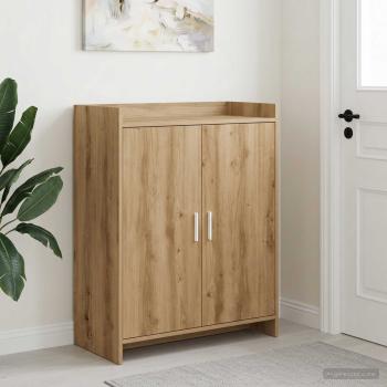ARDEBO.de - Schuhschrank 73,5 x 36 x 92 cm Holzwerkstoff Artisan-Eiche