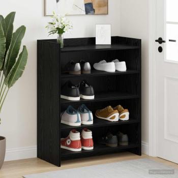 ARDEBO.de - Schuhschrank Schwarze Eiche 73,5 x 36 x 92 cm Holzwerkstoff