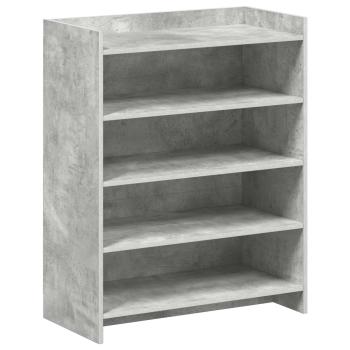 Schuhschrank Betongrau 73,5 x 36 x 92 cm Holzwerkstoff