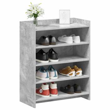 Schuhschrank Betongrau 73,5 x 36 x 92 cm Holzwerkstoff