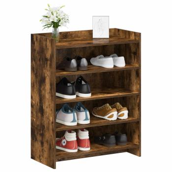 Schuhschrank Geräucherte Eiche 73,5 x 36 x 92 cm Holzwerkstoff