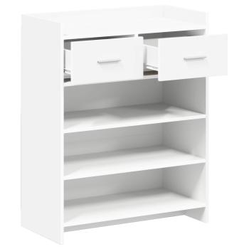 Schuhschrank 73,5 x 36 x 92 cm Holzwerkstoff Weiß