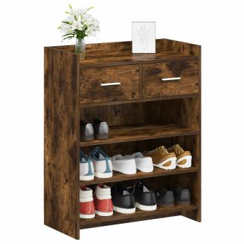 Schuhschrank 73,5 x 36 x 92 cm Holzwerkstoff Räuchereiche
