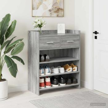 ARDEBO.de - Schuhschrank 73,5 x 36 x 92 cm Holzwerkstoff Sonoma-Grau