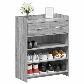 Schuhschrank 73,5 x 36 x 92 cm Holzwerkstoff Sonoma-Grau