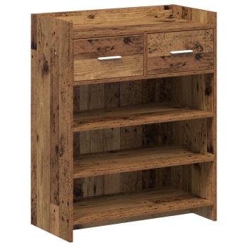 Schuhschrank 73,5 x 36 x 92 cm Holzwerkstoff Altholz