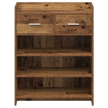 Schuhschrank 73,5 x 36 x 92 cm Holzwerkstoff Altholz