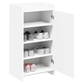 Schuhschrank mit Speicher Weiß 48 x 36 x 92 cm Holzwerkstoff