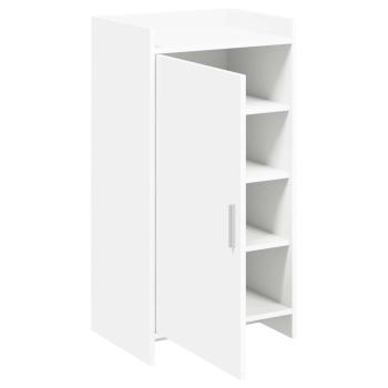 Schuhschrank mit Speicher Weiß 48 x 36 x 92 cm Holzwerkstoff