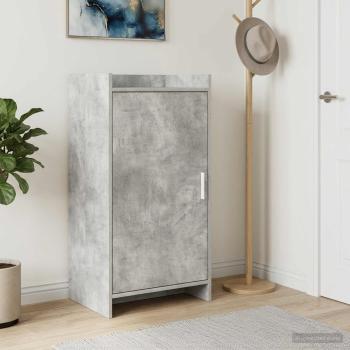 ARDEBO.de - Schuhschrank mit Tür Betongrau 48 x 36 x 92 cm Holzwerkstoff