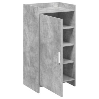 Schuhschrank mit Tür Betongrau 48 x 36 x 92 cm Holzwerkstoff