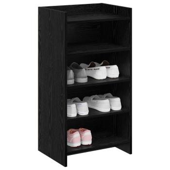 Schuhschrank Schwarze Eiche 48 x 36 x 92 cm Holzwerkstoff