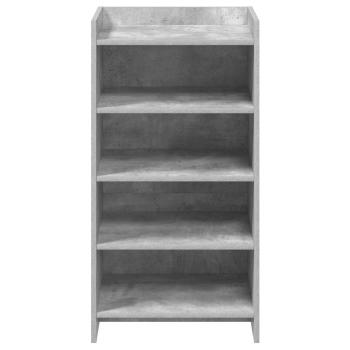 Schuhschrank Betongrau 48 x 36 x 92 cm Holzwerkstoff