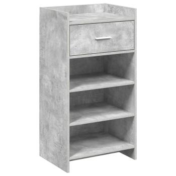 Schuhschrank Betongrau 48 x 36 x 92 cm Holzwerkstoff