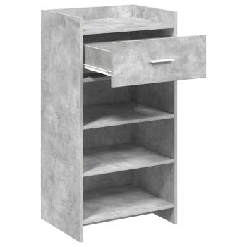 Schuhschrank Betongrau 48 x 36 x 92 cm Holzwerkstoff