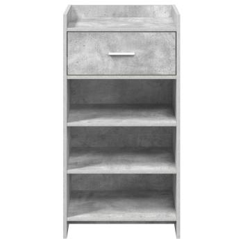 Schuhschrank Betongrau 48 x 36 x 92 cm Holzwerkstoff