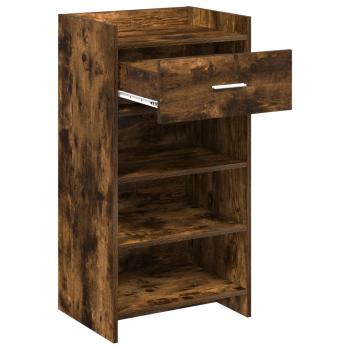 Schuhschrank Geräucherte Eiche 48 x 36 x 92 cm Holzwerkstoff