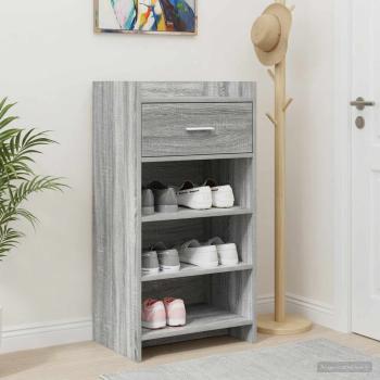 ARDEBO.de - Schuhschrank Grau Sonoma 48 x 36 x 92 cm Holzwerkstoff