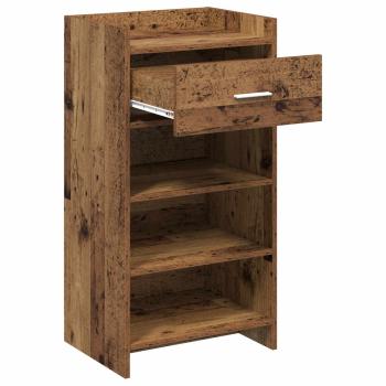Schuhschrank mit Speicher Altholz 48 x 36 x 92 cm Holzwerkstoff