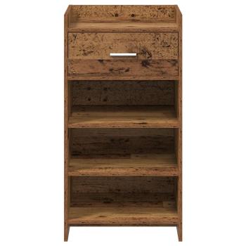 Schuhschrank mit Speicher Altholz 48 x 36 x 92 cm Holzwerkstoff