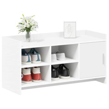 Schuhschrank mit Speicher Weiß 100 x 39,5 x 51 cm Holzwerkstoff
