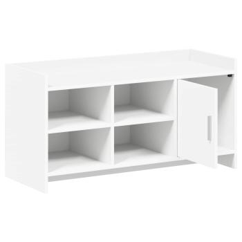 Schuhschrank mit Speicher Weiß 100 x 39,5 x 51 cm Holzwerkstoff