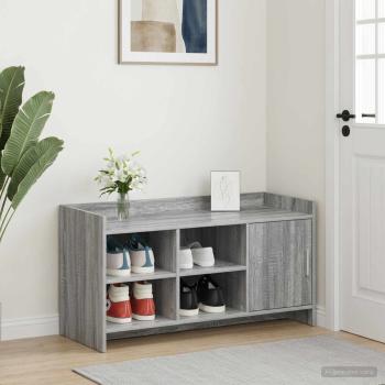 ARDEBO.de - Schuhschrank Grau Sonoma 100 x 39,5 x 51 cm Holzwerkstoff