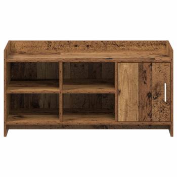 Schuhschrank mit Tür Altholz 100 x 39,5 x 51 cm Holzwerkstoff