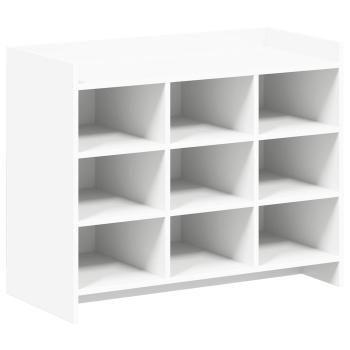 Schuhschrank mit Speicher Weiß 85 x 39,5 x 70 cm Holzwerkstoff