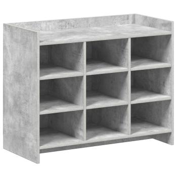 Schuhschrank Betongrau 85 x 39,5 x 70 cm Holzwerkstoff