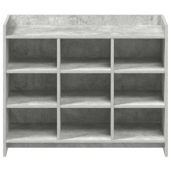 Schuhschrank Betongrau 85 x 39,5 x 70 cm Holzwerkstoff