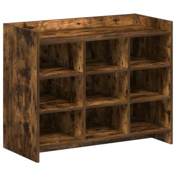 Schuhschrank Geräucherte Eiche 85 x 39,5 x 70 cm Holzwerkstoff