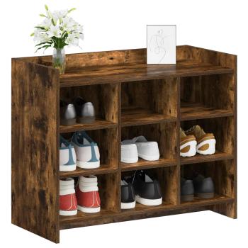 Schuhschrank Geräucherte Eiche 85 x 39,5 x 70 cm Holzwerkstoff