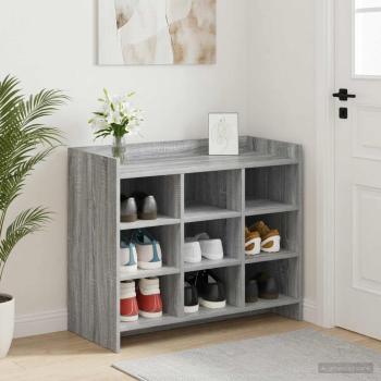 ARDEBO.de - Schuhschrank Grau Sonoma 85 x 39,5 x 70 cm Holzwerkstoff