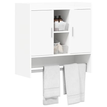 Wandregal Wandhalterung Wei? 80 x 36 x 80 cm Holzwerkstoff